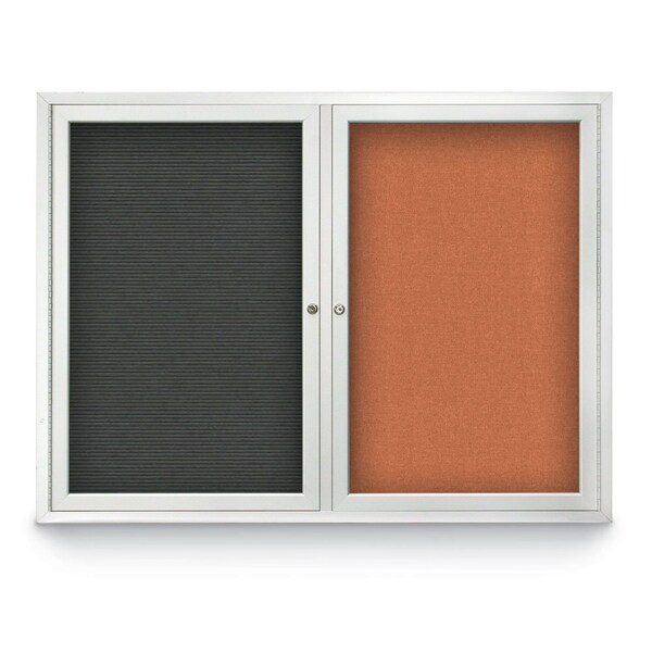 Corkboard, Black/Black, 48" x 36"